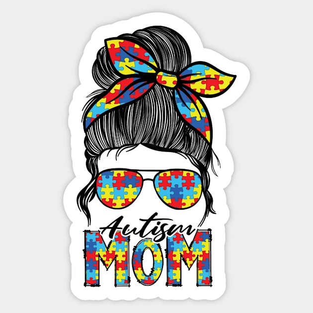 Autism mom life Sticker by Samphelinshop